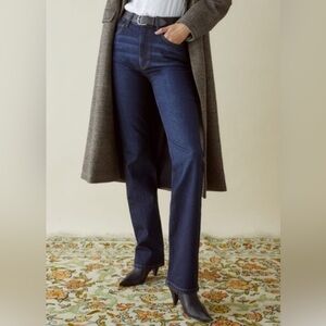 Reformation Dark Blue Bootcut Jeans